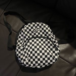 Checkered vans mini backpack